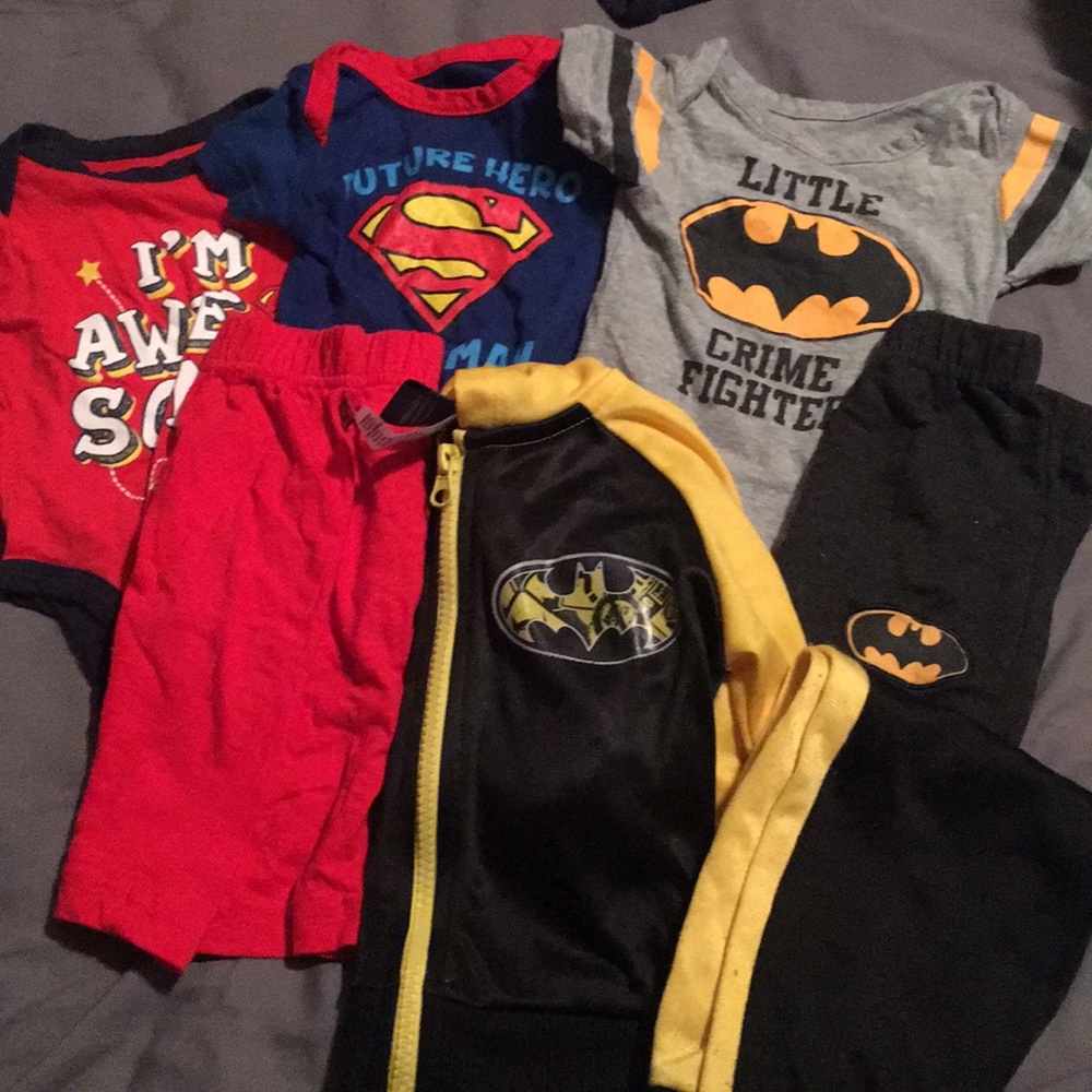 Super man and Batman boy clothing